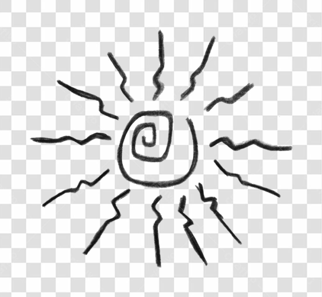 Ilustração Sol PNG com fundo transparente