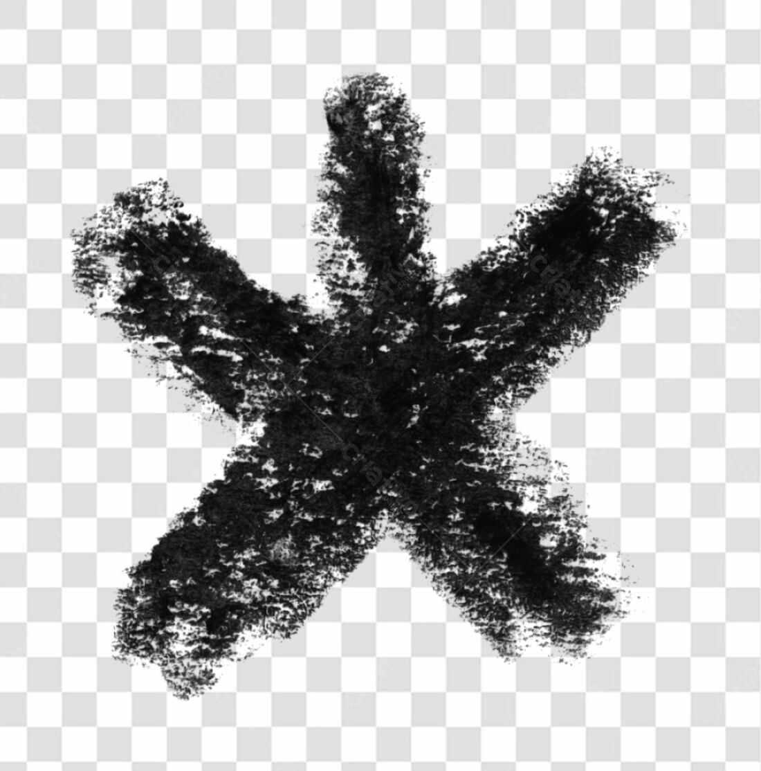 Elemento gráfico Estrela Negra PNG com fundo transparente