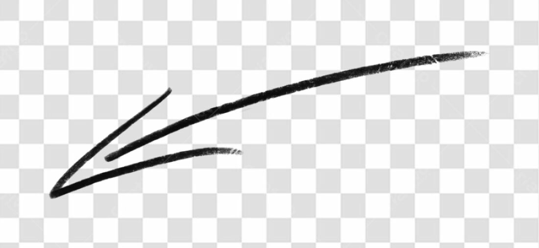 Elemento gráfico seta PNG com fundo transparente