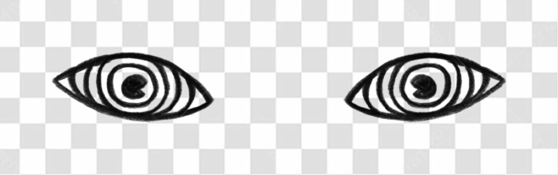 Elementos gráficos Olhos PNG com fundo transparente