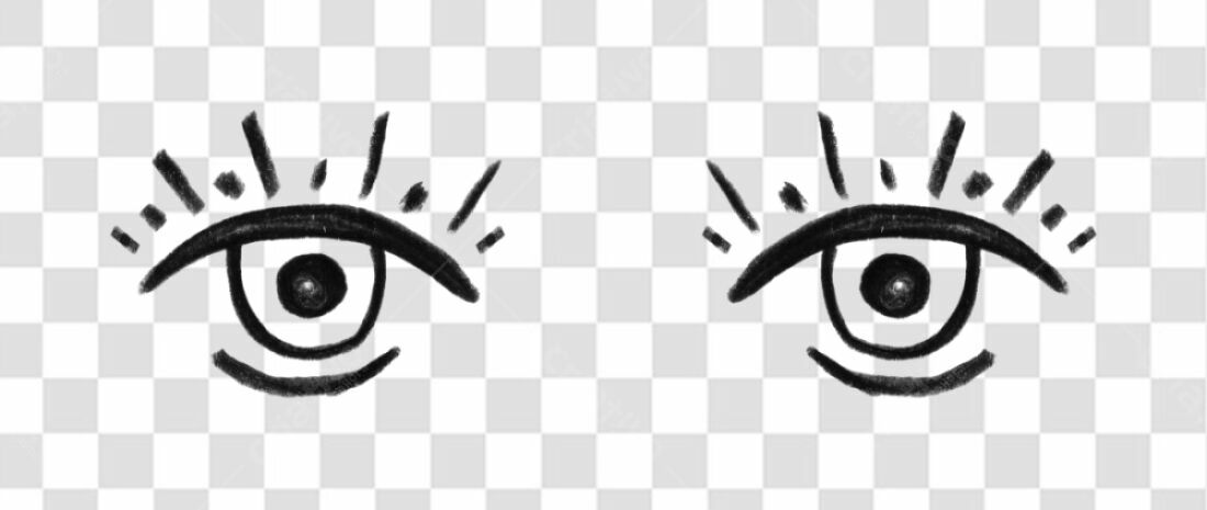 Elementos gráficos Olhos PNG com fundo transparente