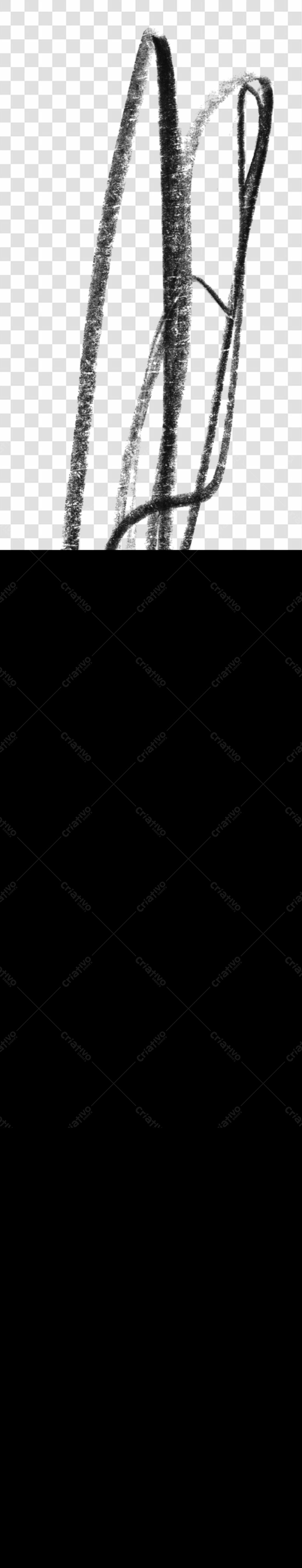 Elementos gráficos abstratos PNG com fundo transparente