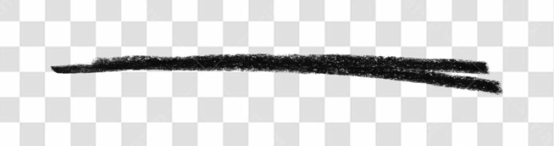 Elemento gráfico Risco Preto PNG com fundo transparente