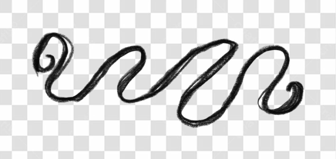 Elemento decorativo abstrato PNG com fundo transparente