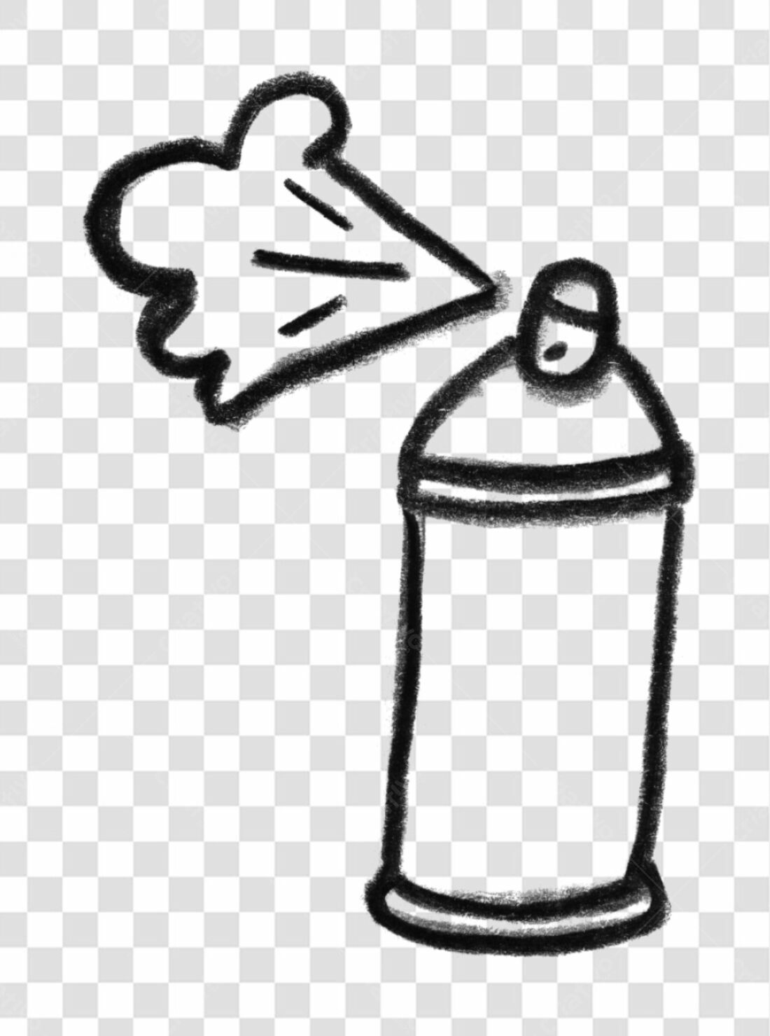 Logo Spray de tinta PNG com fundo transparente