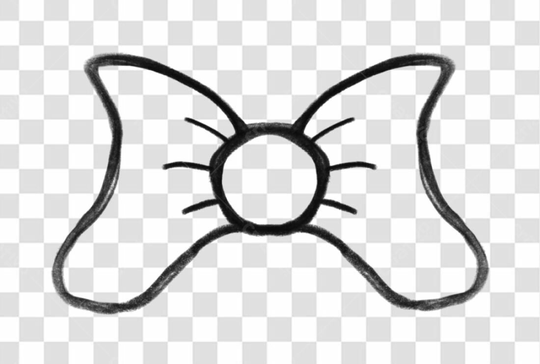 Logo Laço Preto PNG com fundo transparente