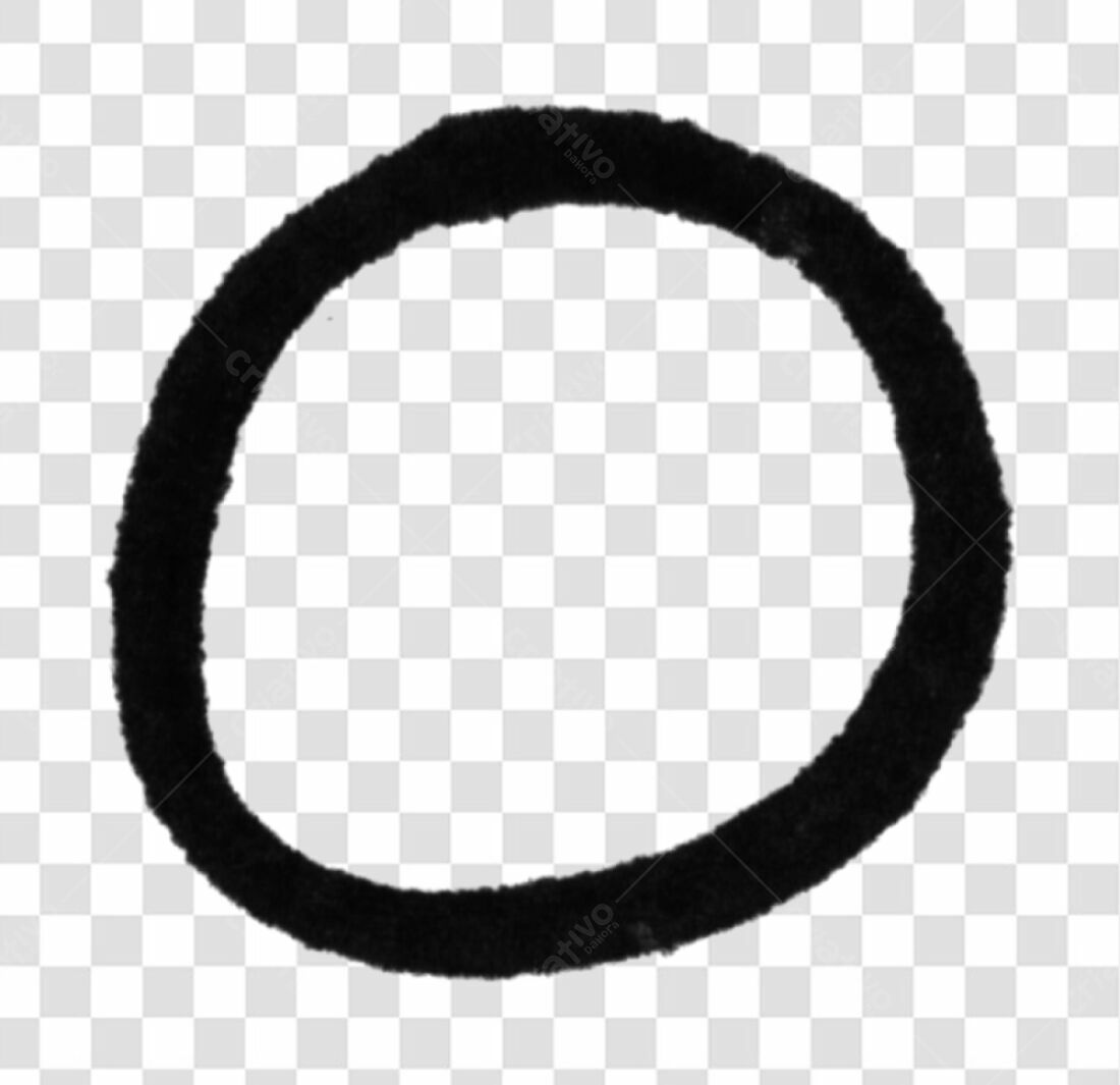 Moldura Circular PNG com fundo transparente