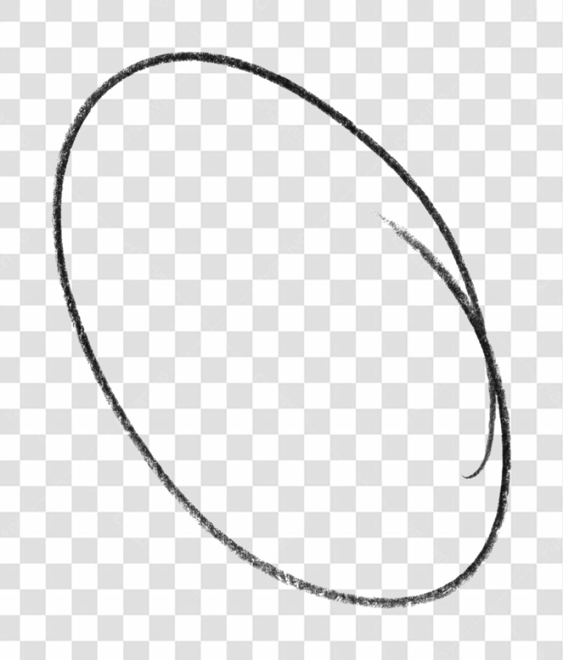 Moldura oval PNG com fundo transparente