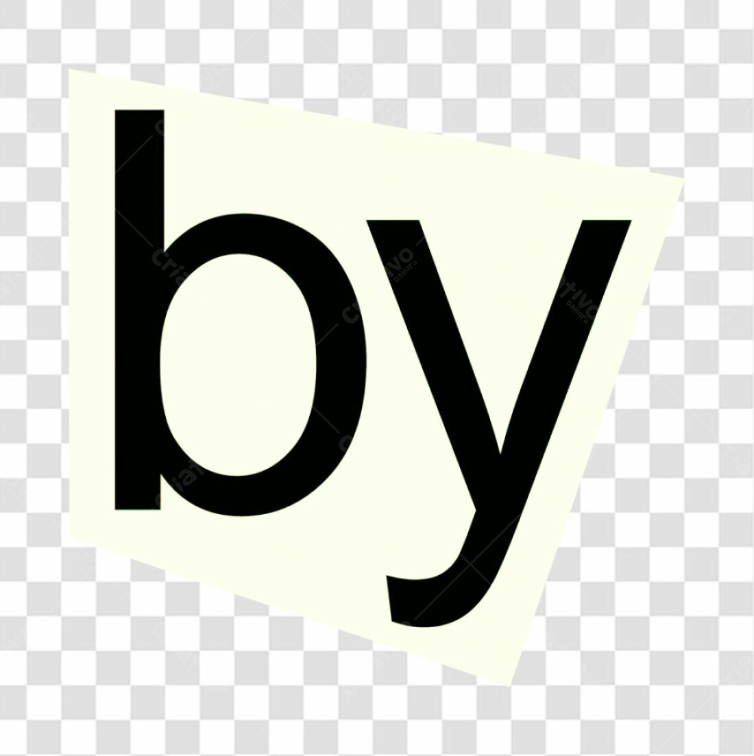 Logo minimalista By PNG com fundo transparente