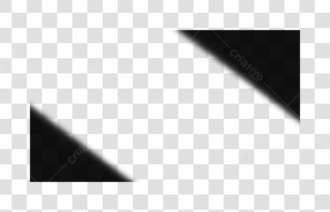 Banner Preto e Branco com Fundo Transparente PNG