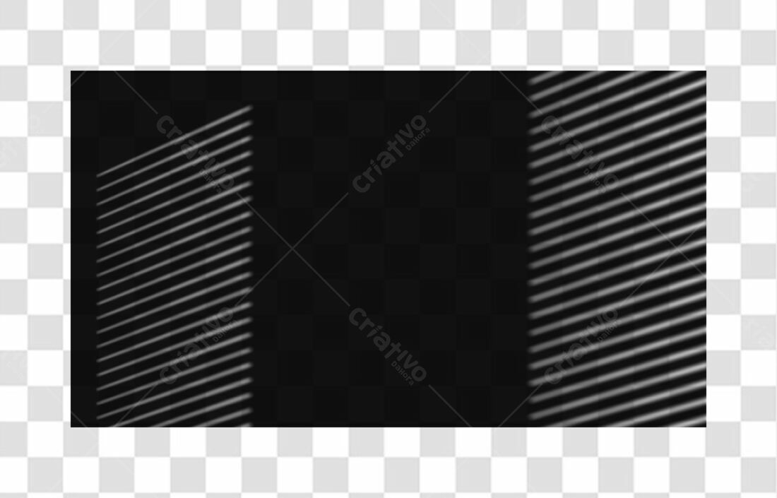 Banner com sombras de venezianas PNG com fundo transparente