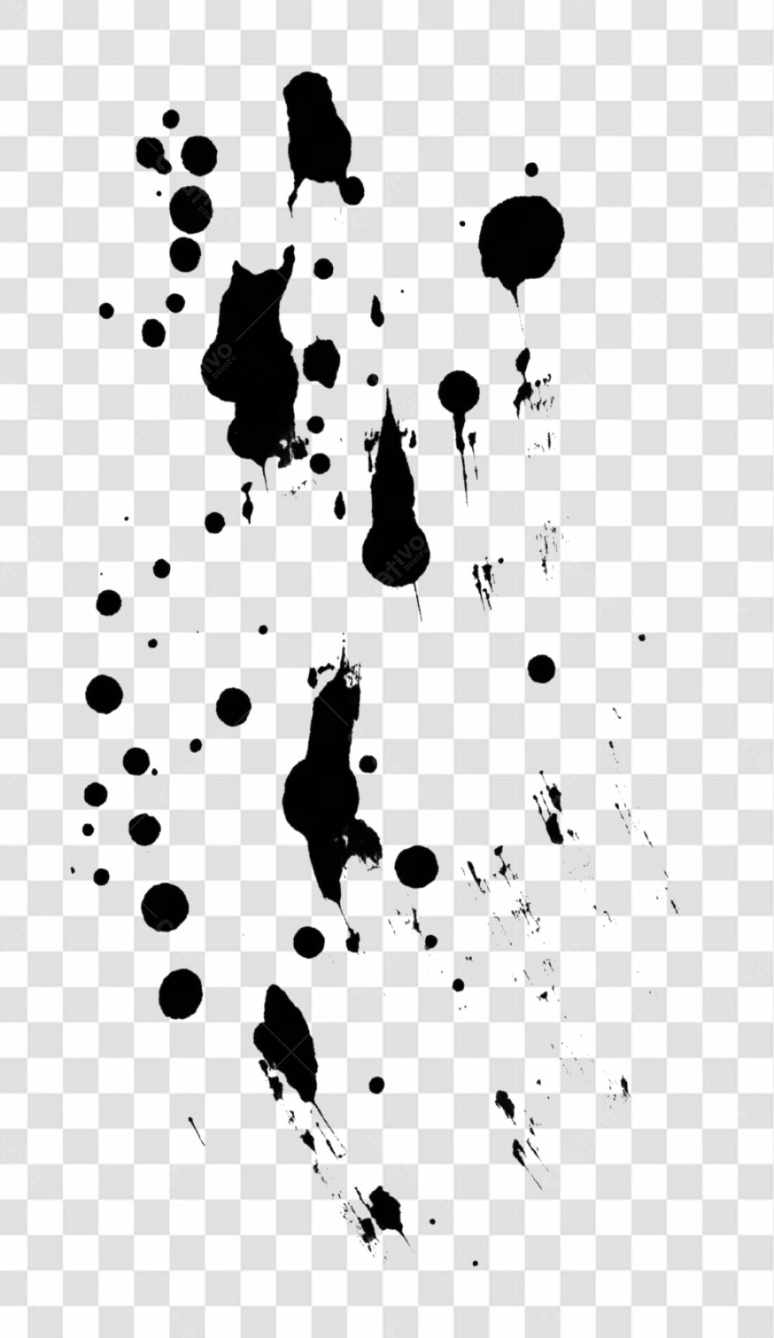 PNG Elementos gráficos abstratos em preto com fundo transparente