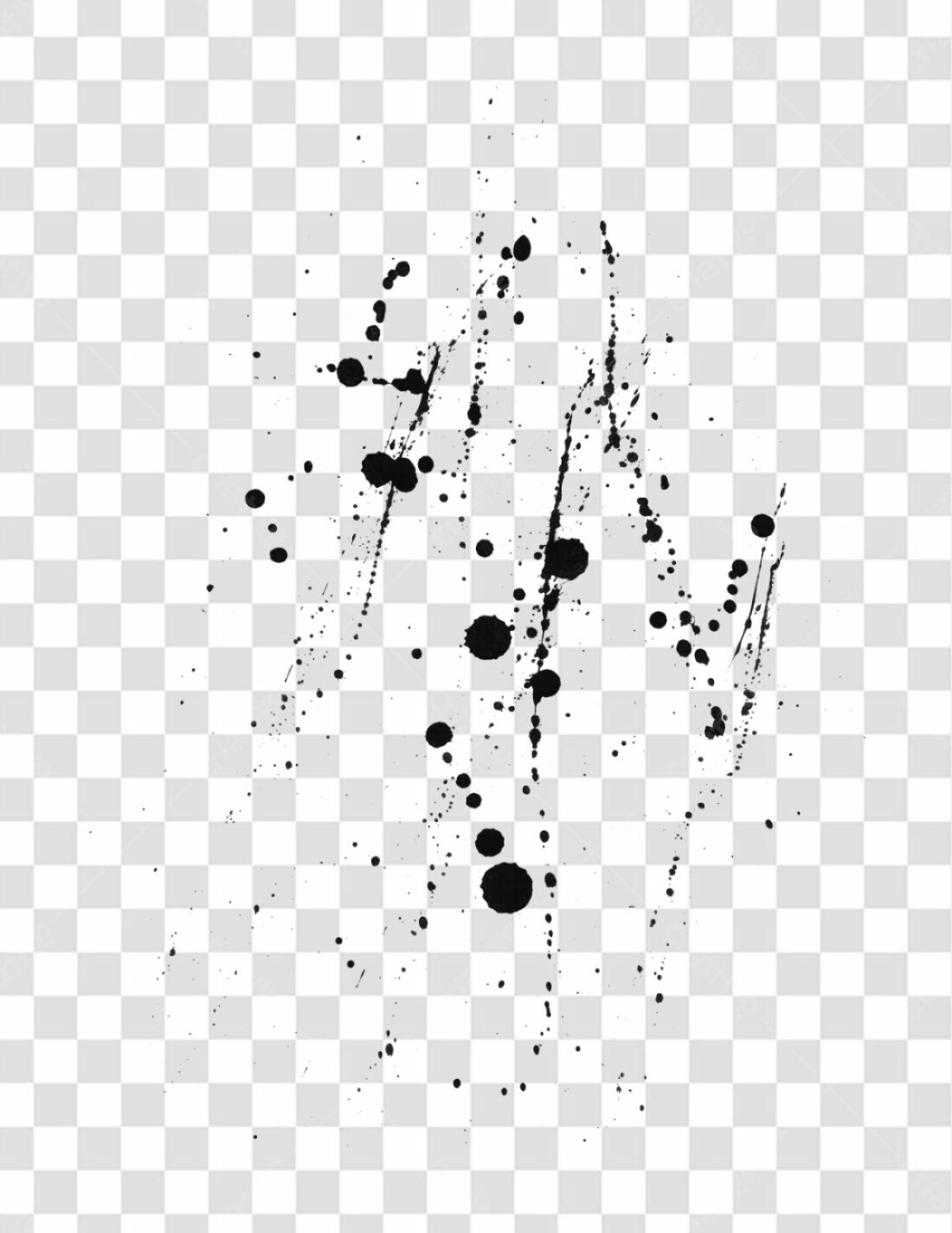 PNG Elemento Gráfico Abstrato Borrões de tinta