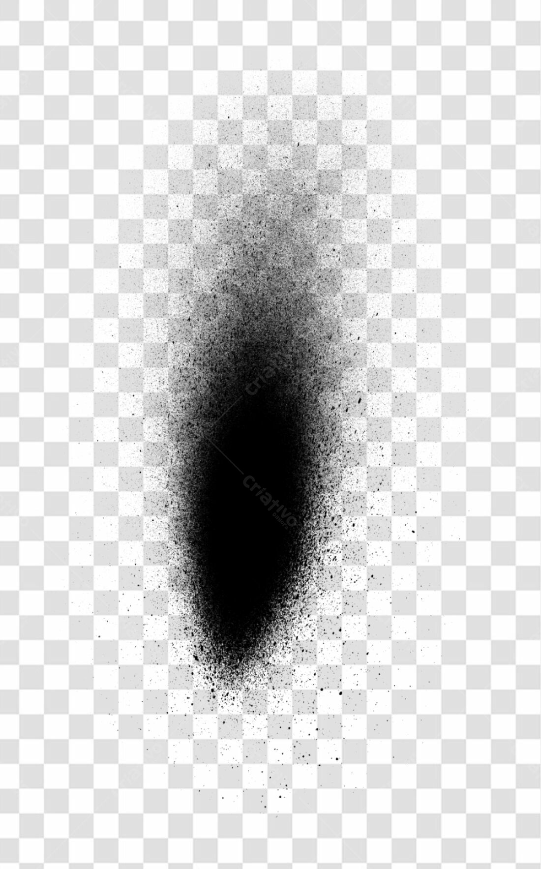 PNG Elemento gráfico abstrato spray preto com fundo transparente
