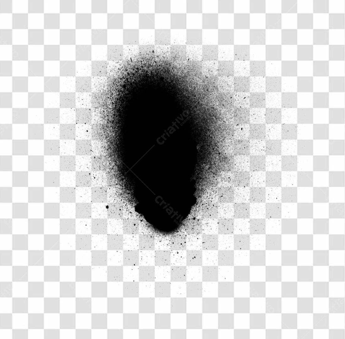 PNG Textura Spray Preto com fundo transparente