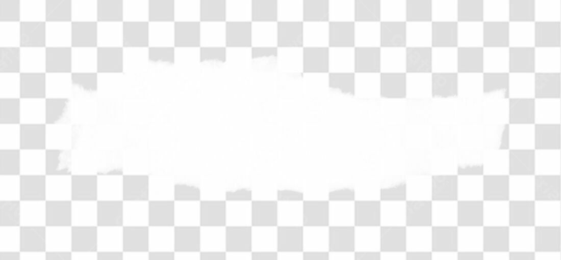 Banner abstrato branco PNG com fundo transparente