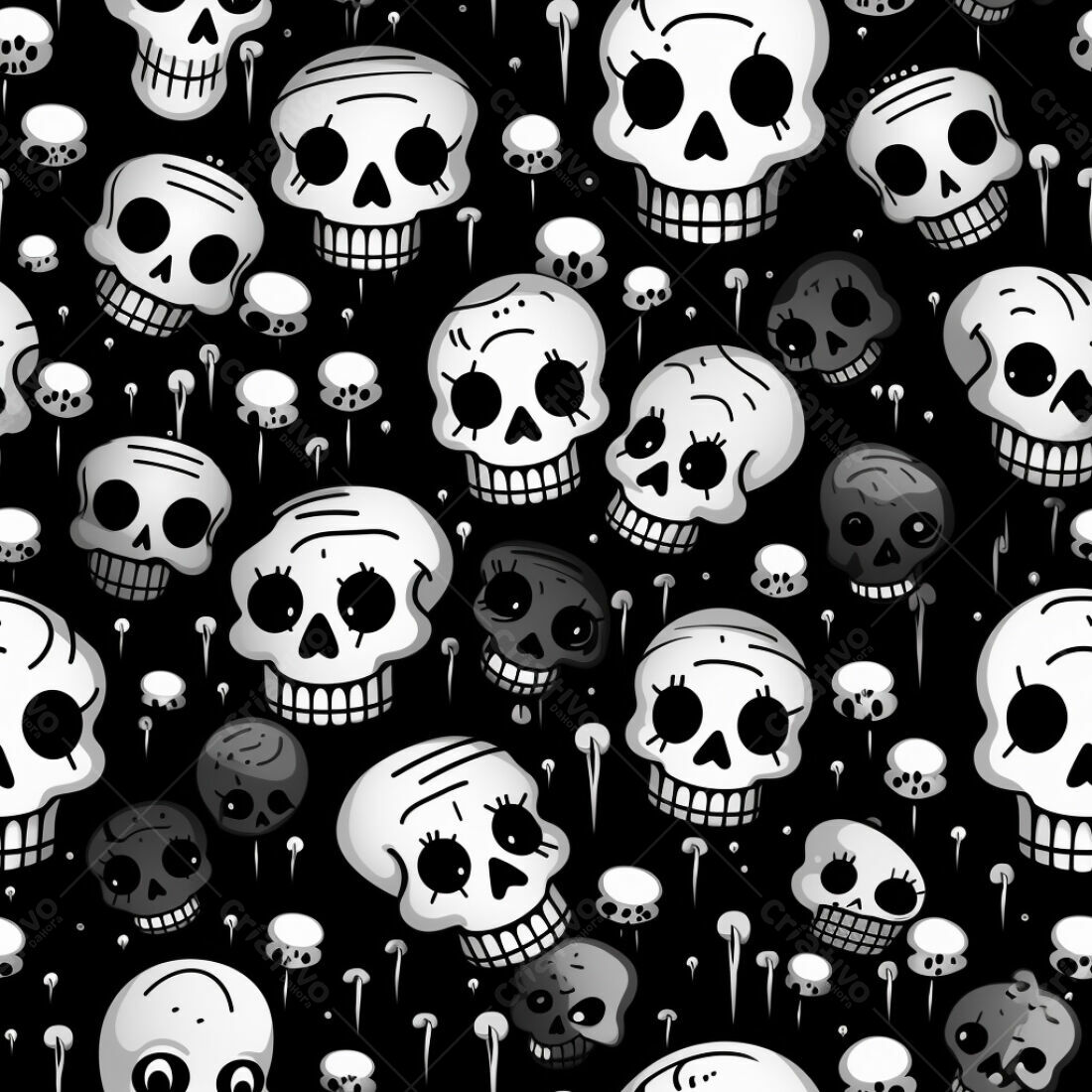 Textura caveiras Dia dos Mortos para fundo