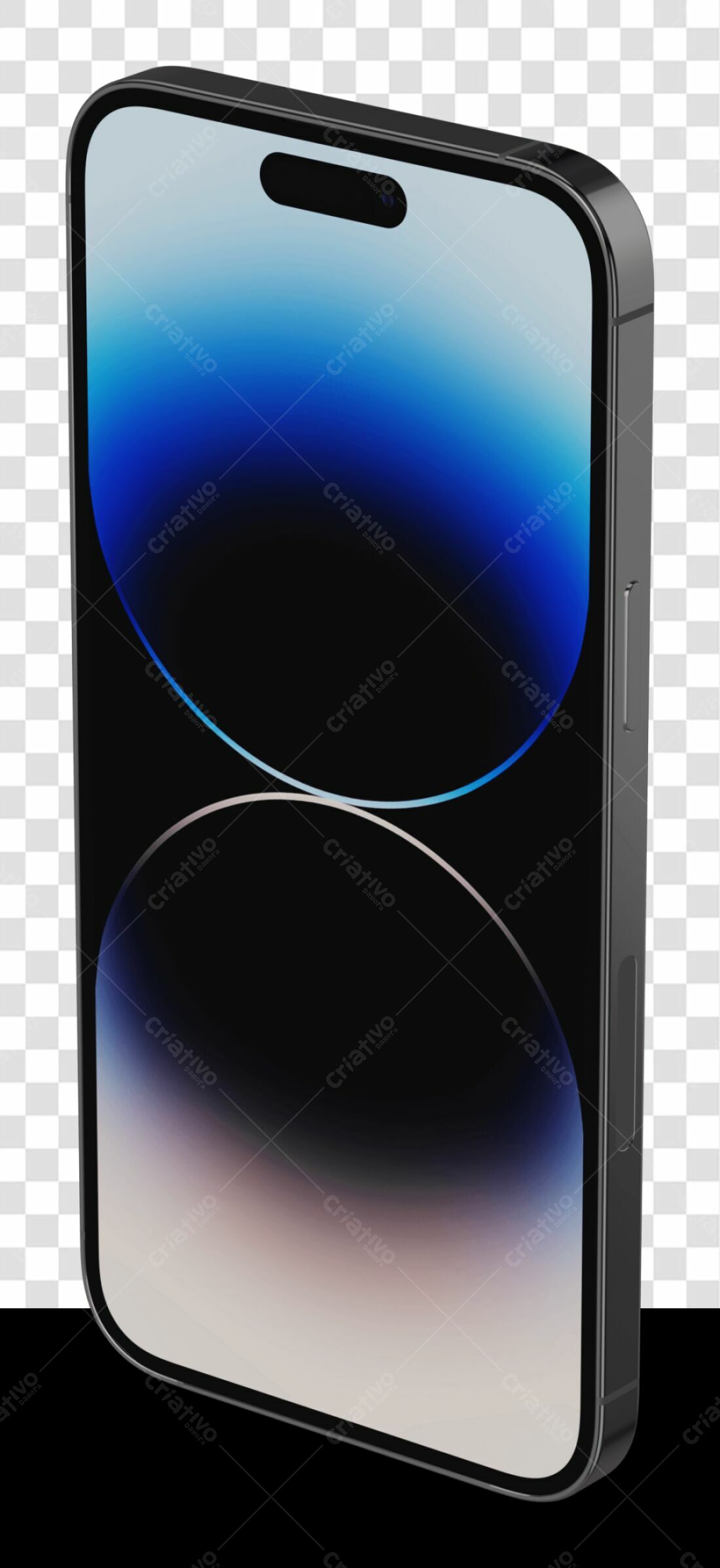Mockup iPhone PNG com fundo transparente