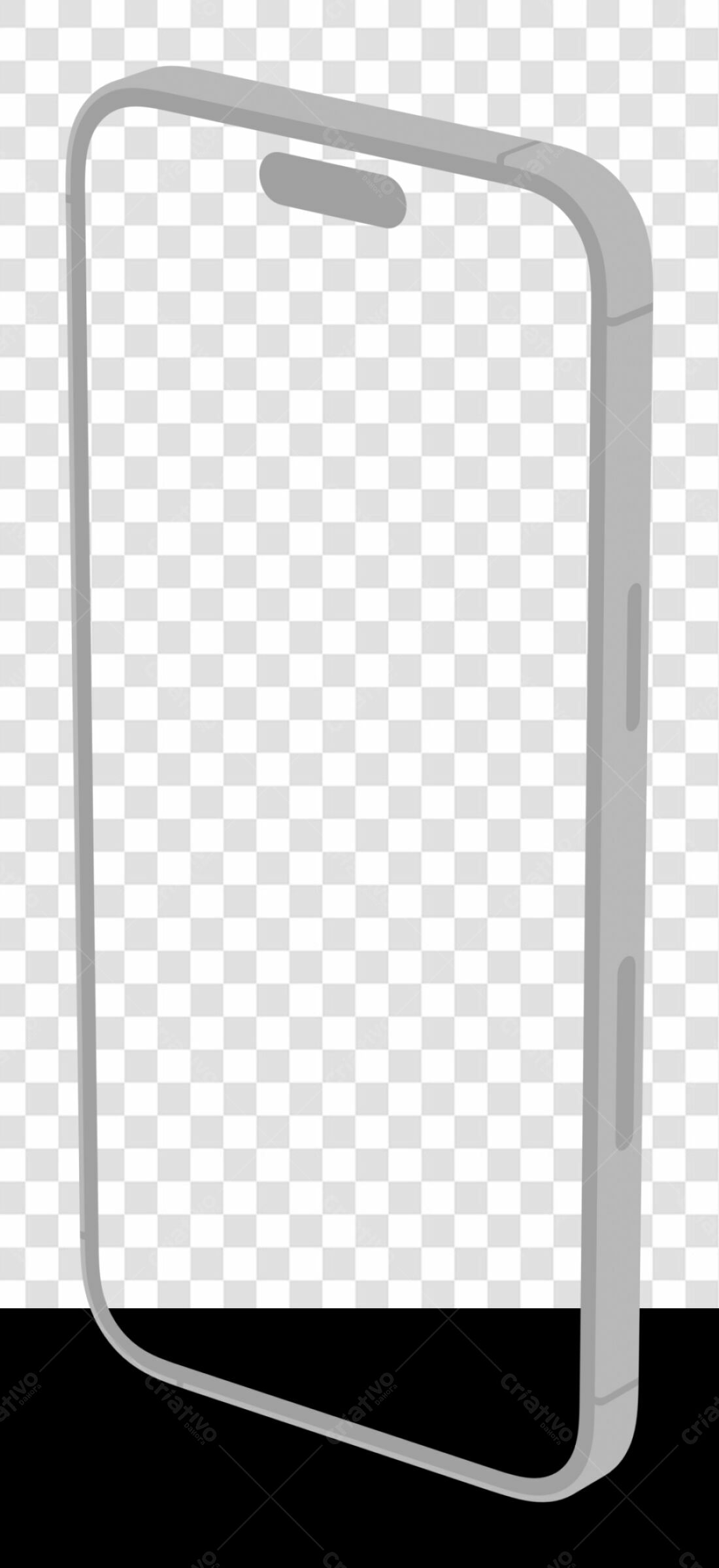 Mockup Celular PNG com fundo transparente