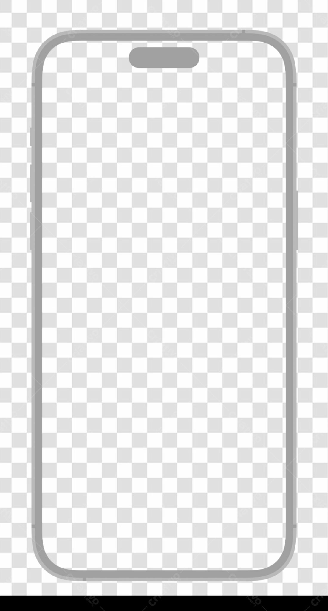 Mockup Celular PNG com fundo transparente