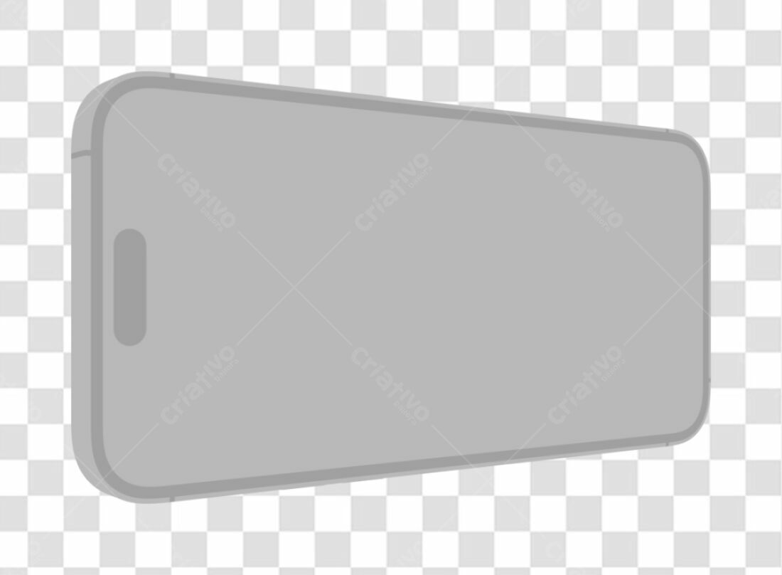 Mockup Smartphone Cinza PNG com fundo transparente