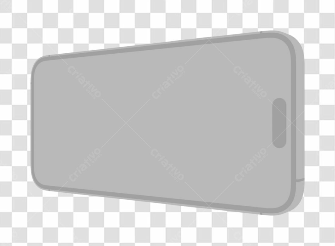 Mockup Smartphone Cinza PNG com fundo transparente