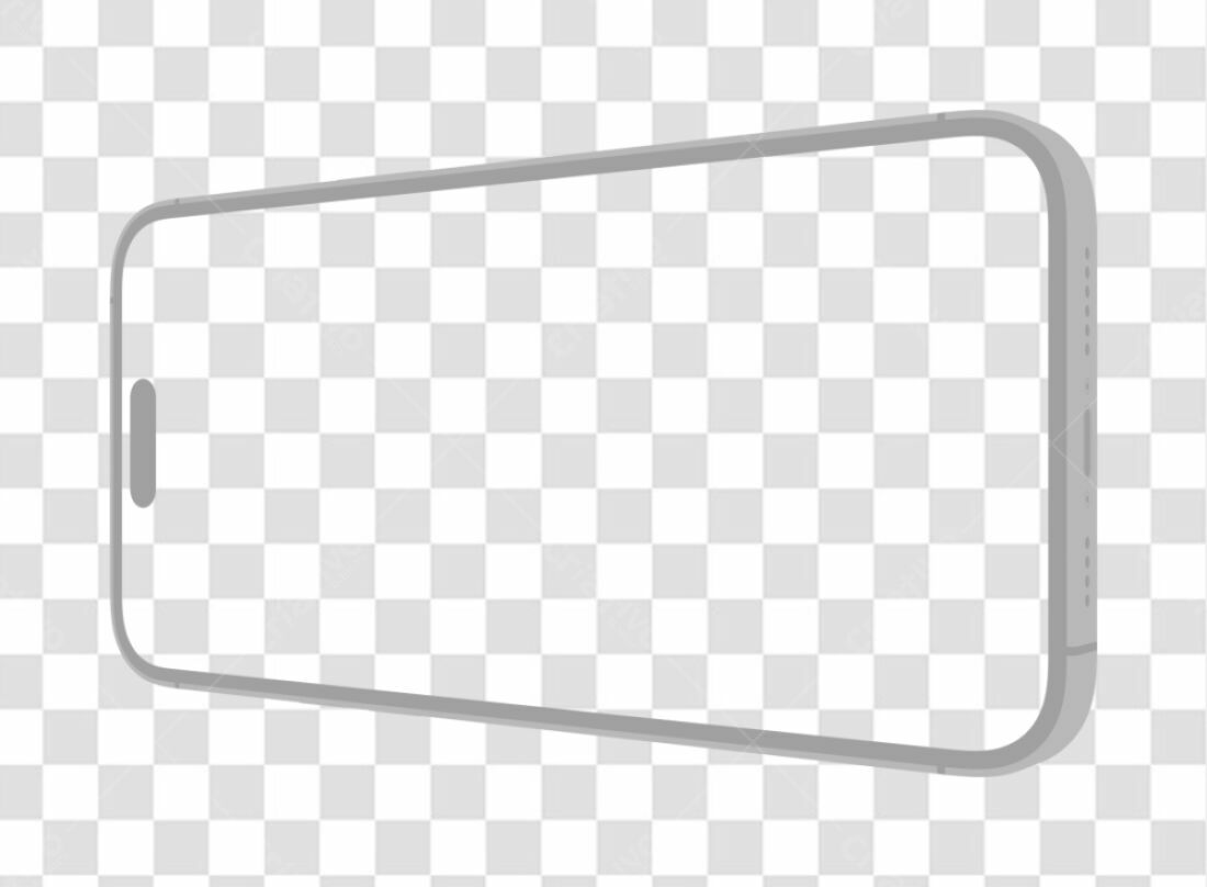 Mockup Smartphone Cinza PNG com fundo transparente