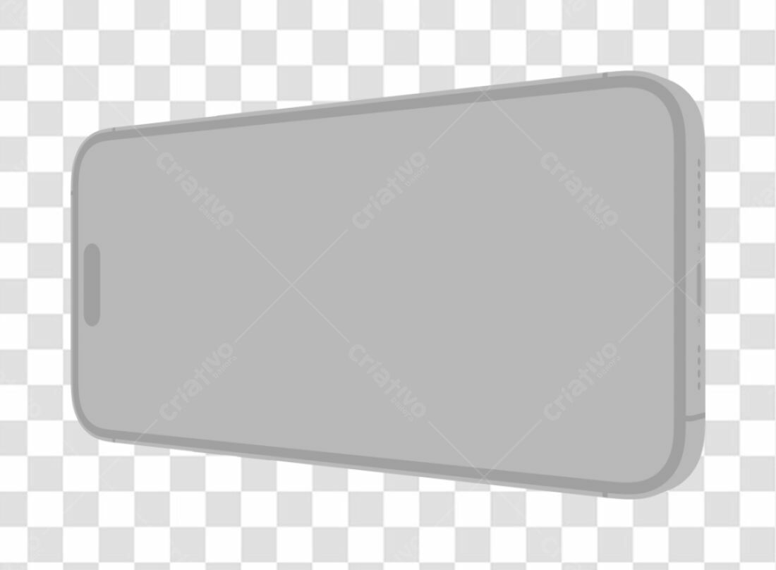 Mockup Smartphone Cinza PNG com fundo transparente