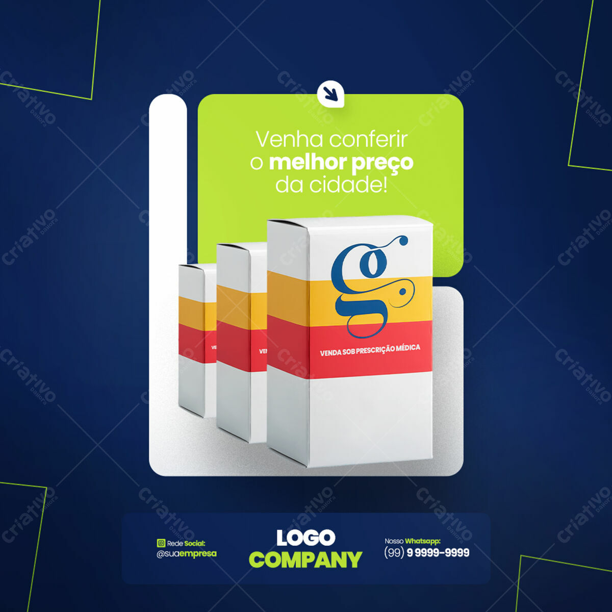 Mockup Embalagem Medicamento PSD Editável