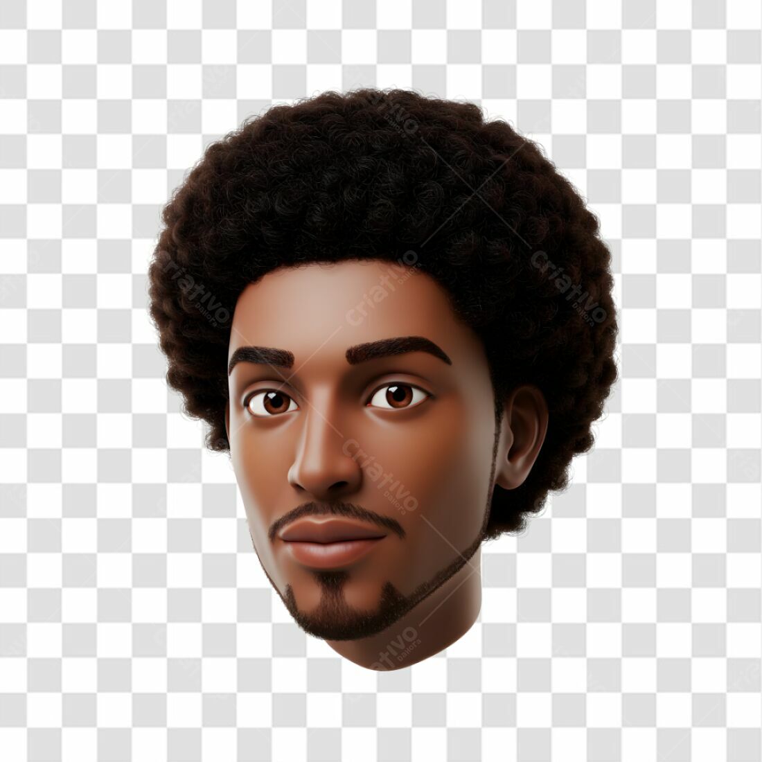 Avatar Masculino Negro PNG com fundo transparente