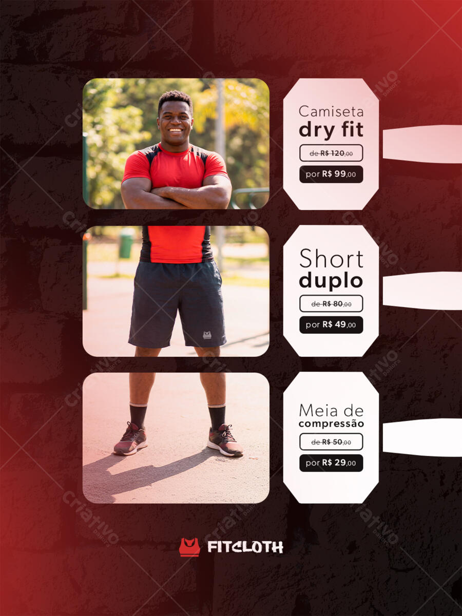 Editable PSD Fitness Store Instagram Post Sportswear