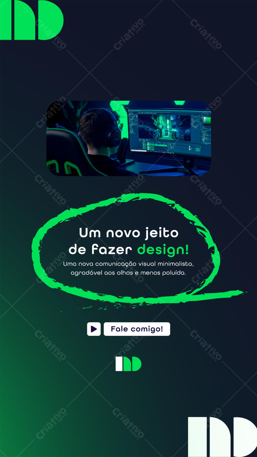 Story Instagram Agência Marketing Digital PSD Editável
