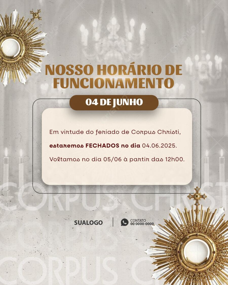 Editable PSD Corpus Christi Instagram Post Business Hours