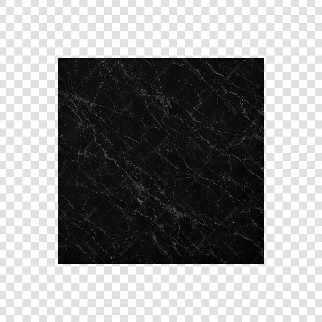 Foto Recortada Mármore Preto Textura Realista PNG Fundo Transparente