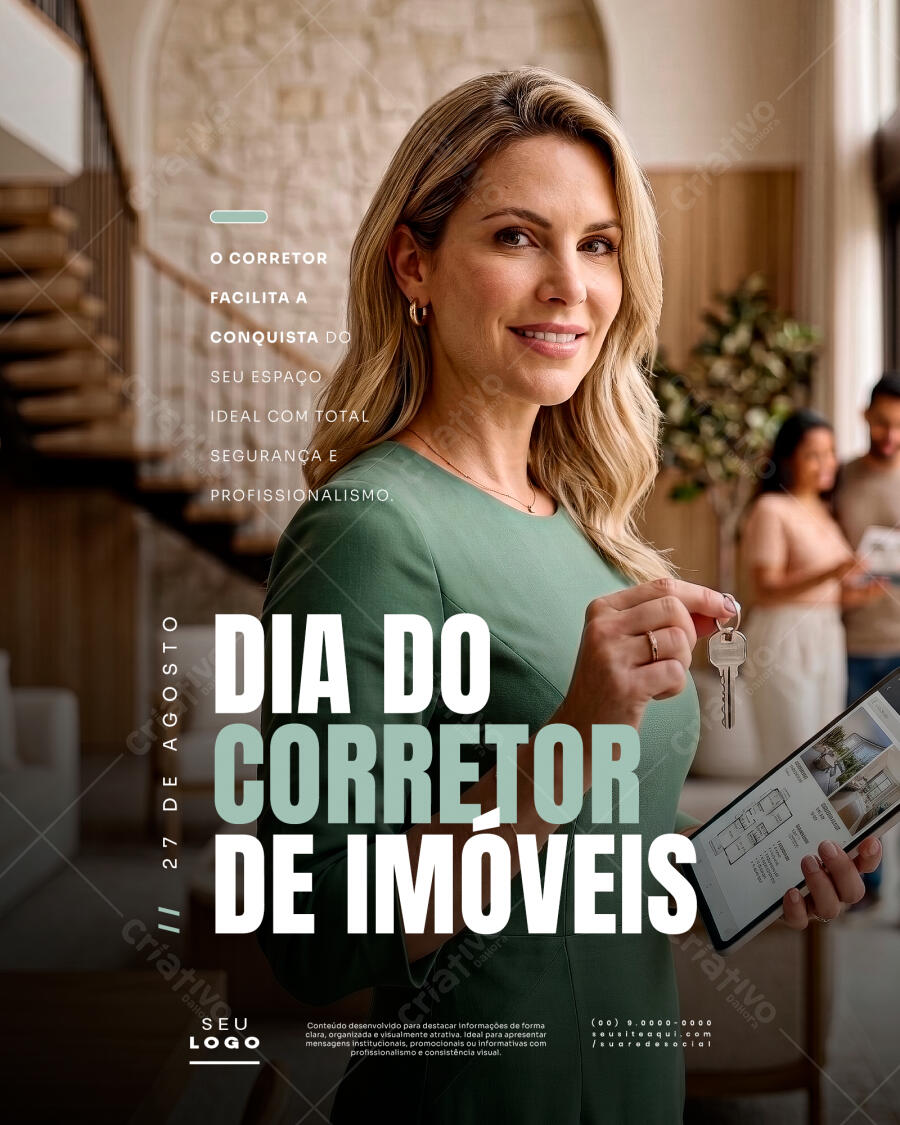 Editable PSD Real Estate Agent Day Instagram Post